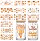 12 Sheets Fall Cup Wrap Transfer Stickers (Fall) 9.8 x 5.1 x 0.2 inches